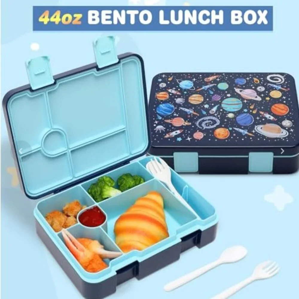 NEW ASTRONAUT BACKPACK BENTO LUNCH BOX SET 6 PCS BOOKBAG - Picture 8 of 16